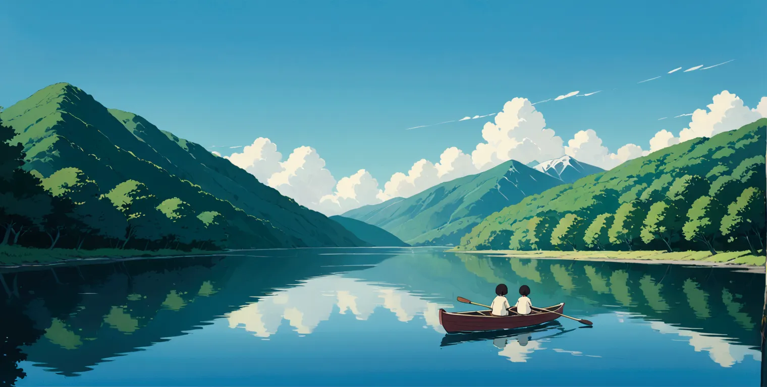 (minimalism:1.4), lofi anime style, studio ghibli art, miyazaki ,pastel , cute ,minimalist , spirited away from hayao miyazak ,n...