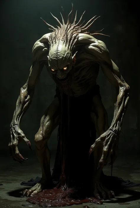 (Ultra-realistic, 32k, Masterpiece, High Quality, Detailed Realistic Background, Official Art, Realistic Lighting, filmfotos, film grain, reversal film photography). a horror show, monster, nightmare, fear, illustration,
The Antigonus family’s mutant is a...