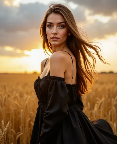 Gaia is a beautiful young woman of 22 years with long brown hair slightly wavy, hazel eyes, splendid bright lips, wonderful features of the face enhanced by an elegant makeup, eyeliner and mascara. Has a long and slim body, natural small breast, narrow hip...