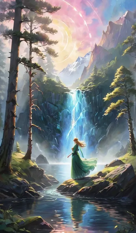 not anime style:
 here is a detailed profile of a magical scene set in the norwegian fjords , em formato de prompt:

 ---

imagi...