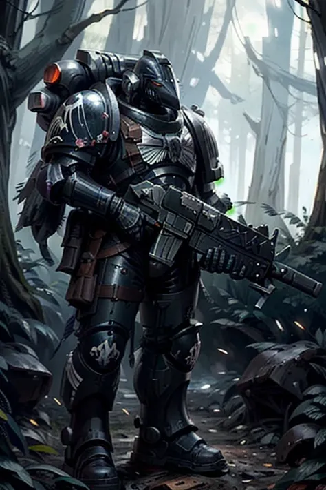 raven card ,   elite imperial enforcers, sniping in the woods,  holding rifles wearing details  (full body armor:1.2),  corvus h...