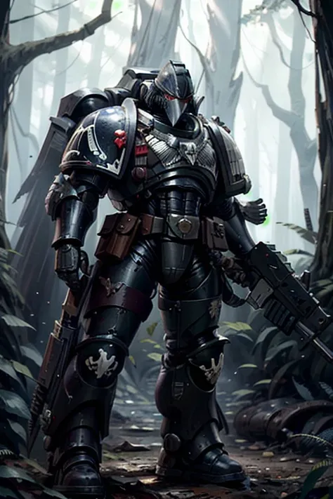 raven card ,   elite imperial enforcers, sniping in the woods,  holding rifles wearing details  (full body armor:1.2),  corvus h...