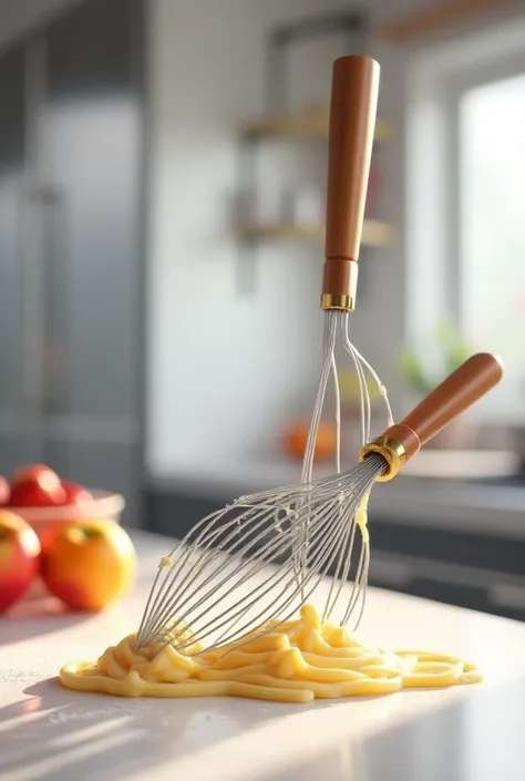 Pastry spatula and whisk 