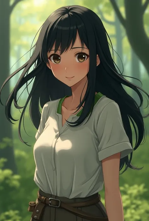 Generate a real life version of momo ayase from anime Dandadan