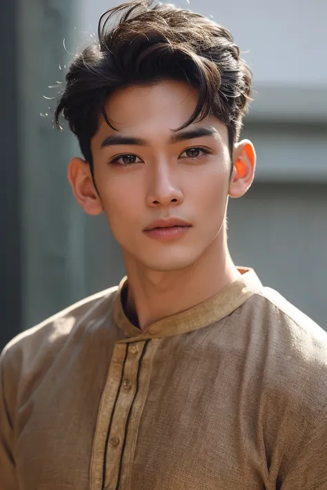 realistic handsome young thai men