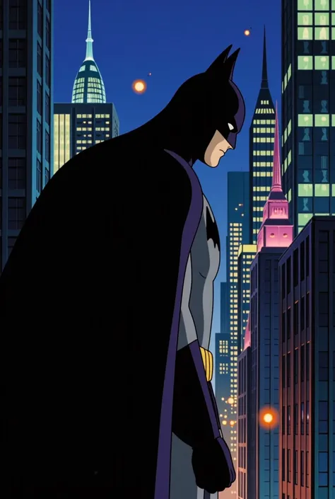 batman ghibli, modern style of environment