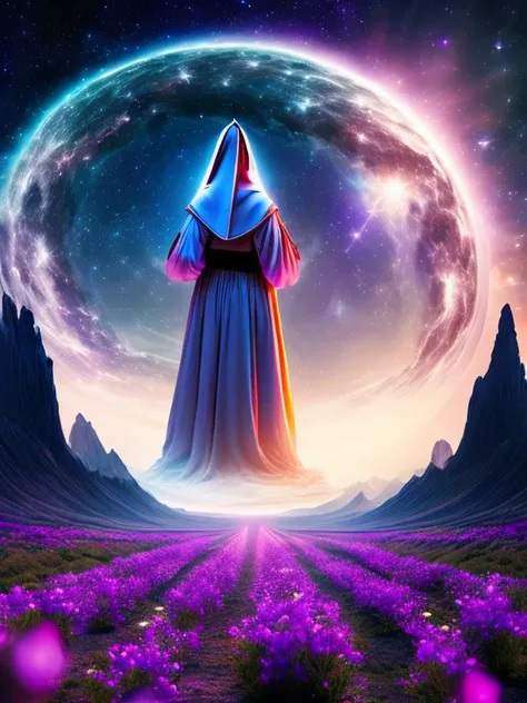 The Cosmic Echoes, Quiet Moments, Quiet Dawn, Journey Into Space, Mystical Dreamer, Astral Traveling, Inner Beauty, Starlight and You, Space Nun praying, adults traditional nun costume, Space Lady. Floating Through Space, Silhouettes, Night Flower, Mysteri...