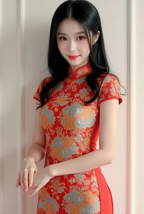 woman, cheongsam