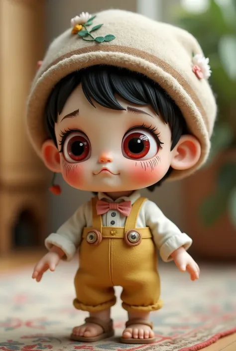 cute doll wearing a hat