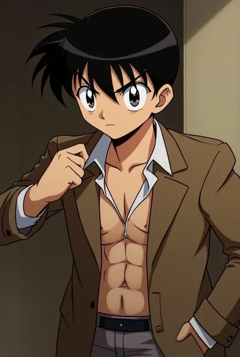 Mouri Kogoro(Detective Conan), gay, nudes, naked, big cock, cum