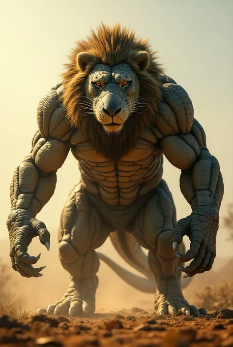 Okay now create a fusion between crocodile and lion