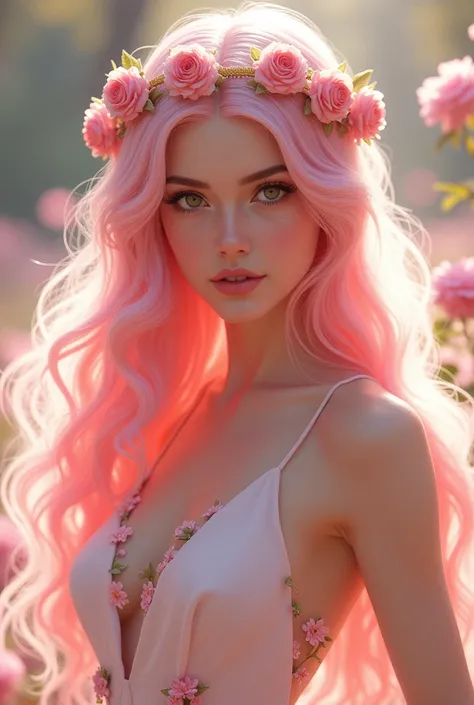 An Aegirosa is a vision of incomparable beauty, with long pink hair that falls in soft waves down to her waist. Their eyes, the same tone, shine with a captivating shine, reflecting the softness of rose petals. Your skin is smooth and flawless, with a slig...