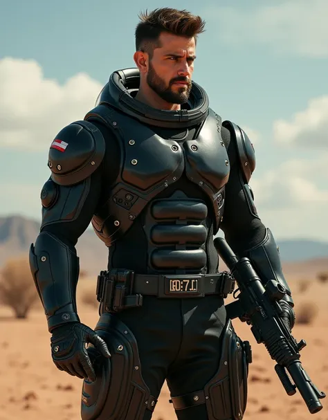 (masterpiece:1.2, Exceptional Quality, Mirror-like, Cinematic Experience, Best illustrations:2.0), Ultra-high resolution, Very detailed, 8k, wallpaper, (Super sexy man:0.5), (Super muscular:2.0), (Hrithik Roshan:2.0), (muscle male space soldier:2.0), (Musc...