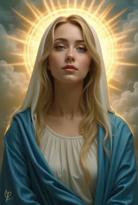 Miley Cyrus as the Virgin Mary