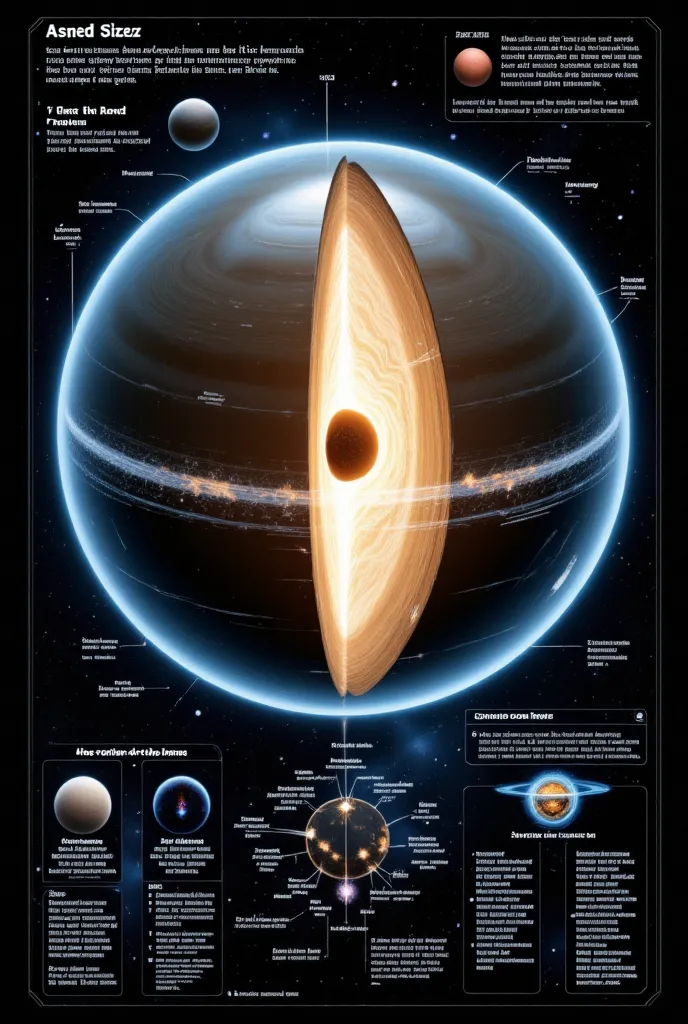 transparent planet detailed cross section and reference chart sheet