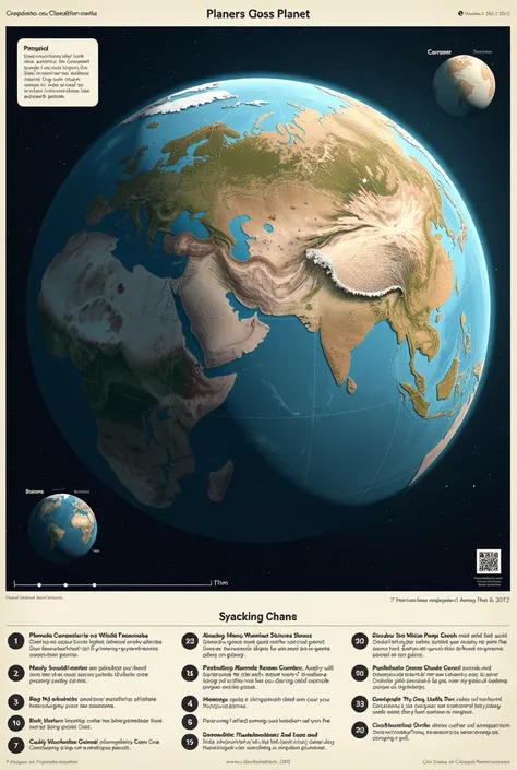 transparent planet detailed cross section and reference chart sheet