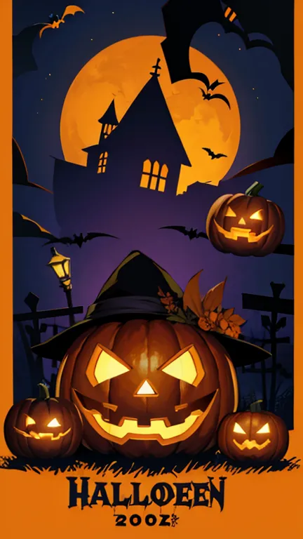 halloween pumpkin poster