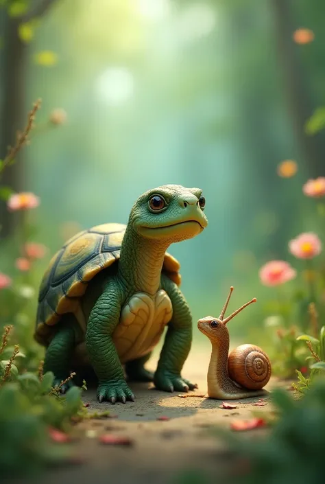 turtle + snail