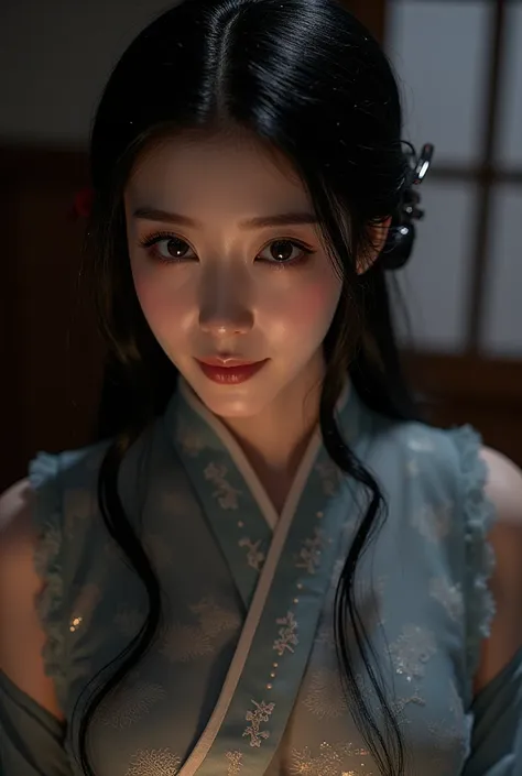 ((best quality)), ((masterpiece)), (detailed), perfect face, dark room, night, hanfu