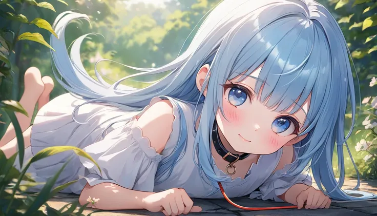 masterpiece, best quality, extremely detailed, (illustration, official art), 1 girl ,(((( light blue long hair)))), ,(((( light blue long hair)))),light blue hair, , long hair ((blush)) , cute face, masterpiece, best quality,(((((a very delicate and beauti...