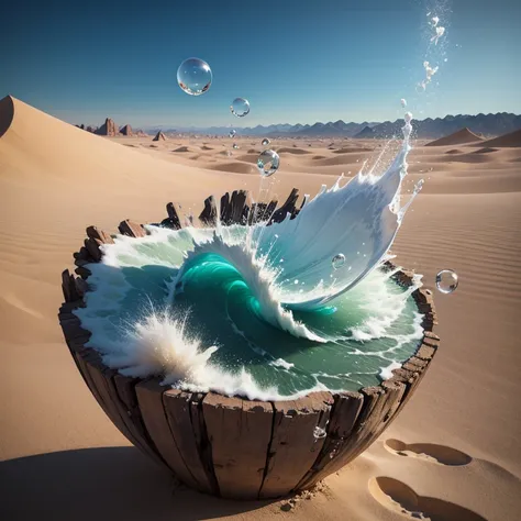 chair, swirling, floating, bubbles, desert, meadow, fluid, sensation,