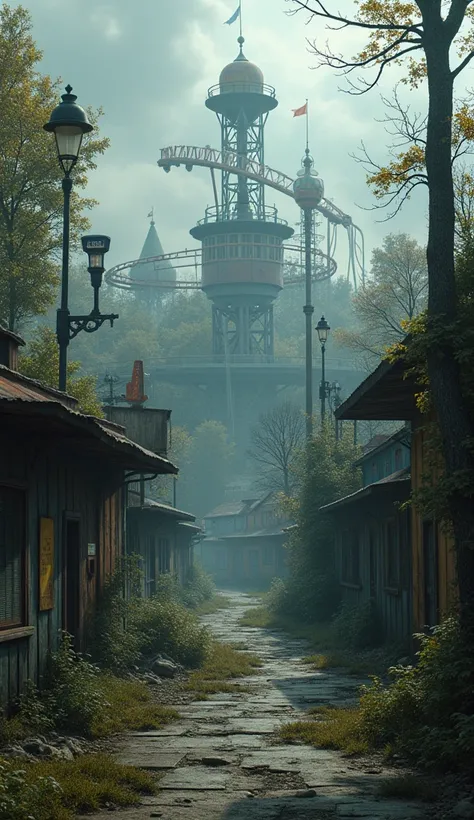 Abandoned Amusement Park: Rusting rides, fading laughter, and a hauntingly fun mystery to solve.