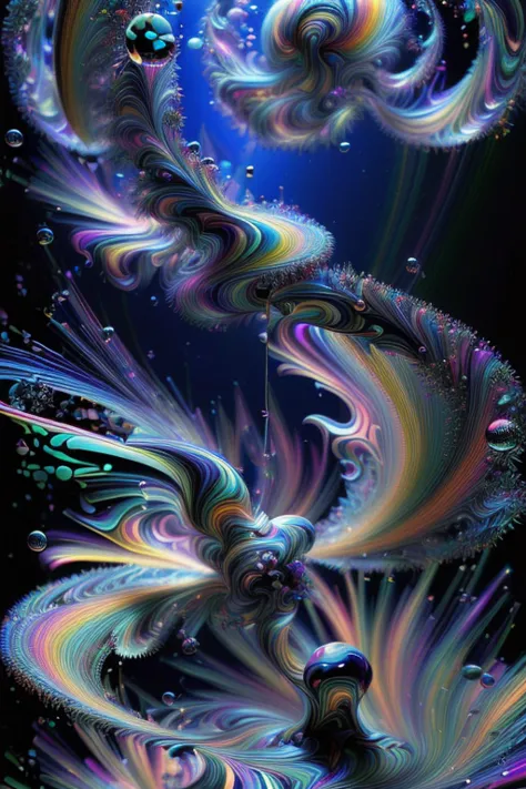 an image of light emerging from colors in a psychedelic dream, shimmering glass morphing out of colors, trippy vibrant colors, p...