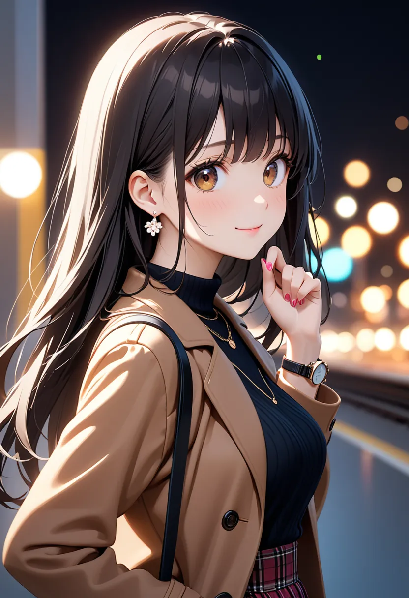 1girl, solo, FHD, Super Detail, top-quality, Very delicate, (upper body), cinematic lighting, ultra detailed, FHD, Super Detail, top-quality, Very delicate, Facing the lens, side view ,masterpiece, best quality, Kawaii pose, dynamic angle, incredibly absur...