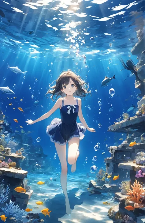 beautiful girls、mysterious feelings 、cute１７age、underwater walking,underwater walking、underwater swimming、超 high definition,  hig...