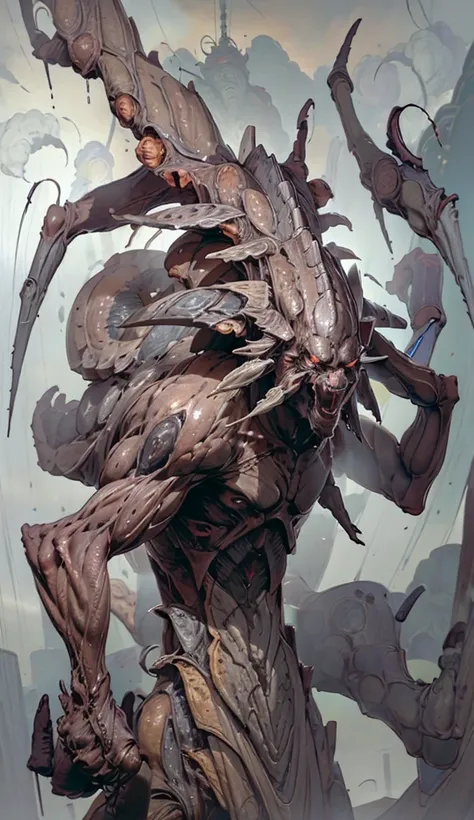 a tree with humanoid features, monstrous aspects, and twisted branches