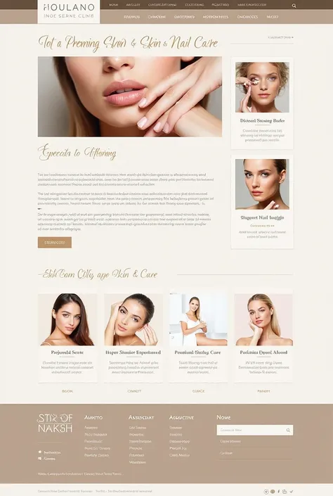 generate an advertising image for this business*Business Name:* "skincare &  Nail - Skin and Nail Care "
* Description of Activities :* " Provision of aesthetic care services and skin and nail clinician ,  including microdermabrasion ,  clinical facial ,  ...