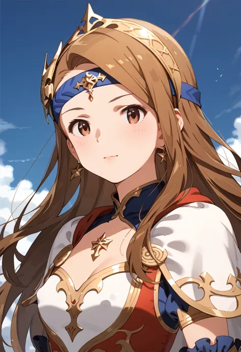 munshior,  smaller, long-haired, brown hair, amount,  brown eyes ,  headband, , medium chest , score_9,  score_8_up,  score_7_up...