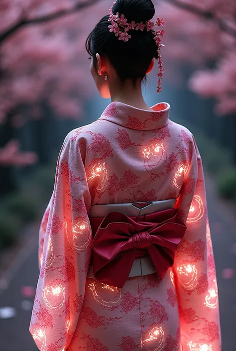 QUANTUM KIMONO
~”The Artists”

Design Elements:
- Traditional silhouette in quantum fabric
- Digital obi with floating light panels
- Sleeve patterns shift with movement
- Cherry blossom hologram details
Tech Features:
- Motion-responsive fabric
- 3D holog...