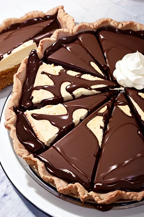 I want to eat triangular chocolate pie