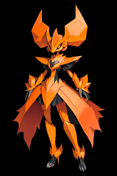 female creature pumpkin pokemon v style