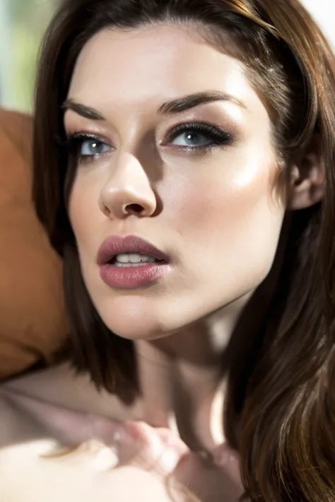 virtual idol,  close up of stoya being a virtual streamer,