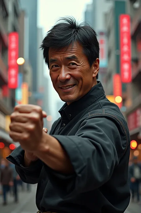 Make Jackie chan black 