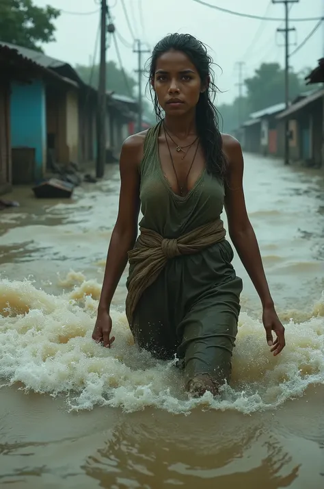 Female flood discharge in Bangladesh 