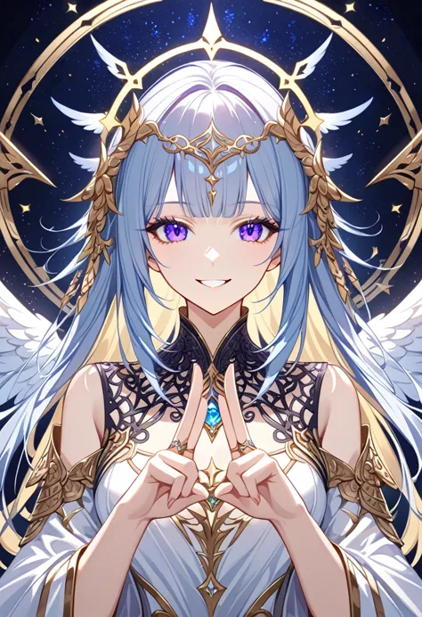 ( style _mysterious_ fantasy ,visually appealing,synchronized , intricate character design,mysterious:1.2), 1 girl,angel,angelic...