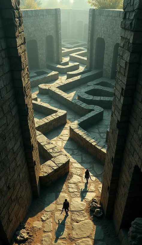 Labyrinth: A maze filled with twists, turns, and perplexing puzzles.