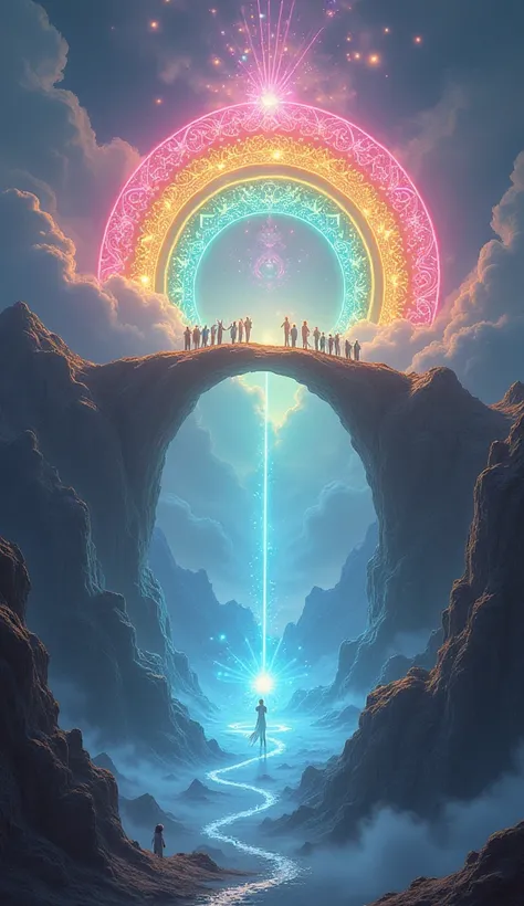 Rainbow Bridge: A radiant arch connecting different realms.