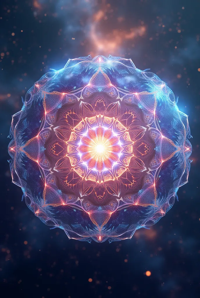  welcome,  create beautiful holographic mandalas with lots of 3D details,  very detailed, 3Dの多くの詳細で.