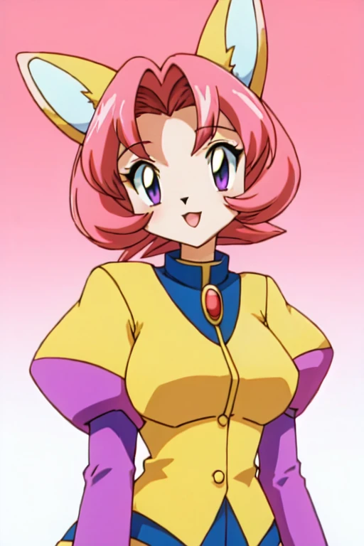 Female furry doe pokemon 90s anime style 