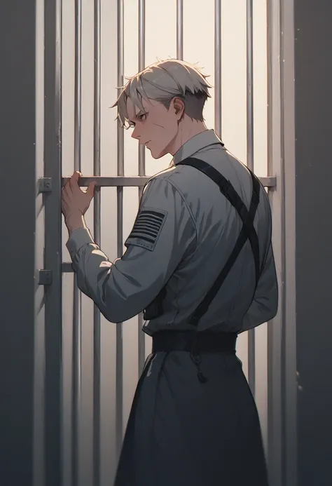 in jail sideview