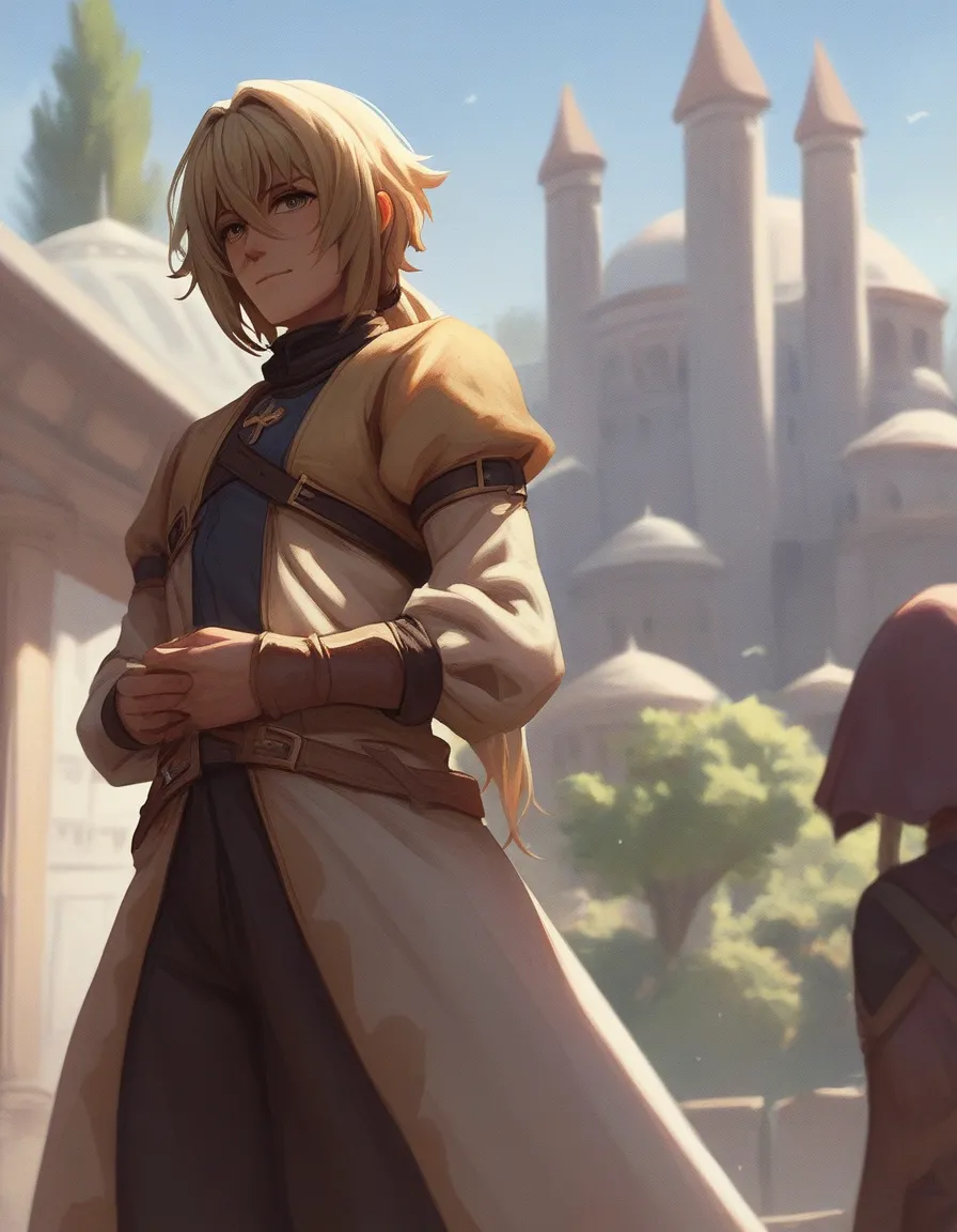 score_9, score_8_up, score_7_up, ((gsfghtr)), a scenecrap from goblin slayer anime, standing in front of mosque