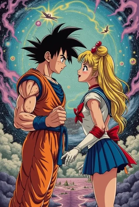 goku e sailormoon