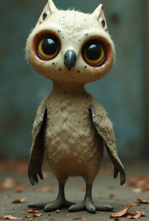 A character looking like a toy owl from the game Poppy Playtime, He is tall and his appearance is strange and slightly ghastly , same as the character "Cat day" From the same game 