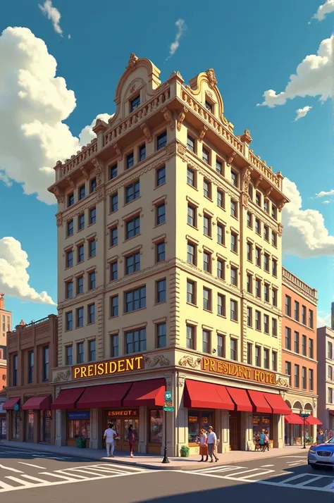  Picture of the president hotel kansas .I want animated picture 