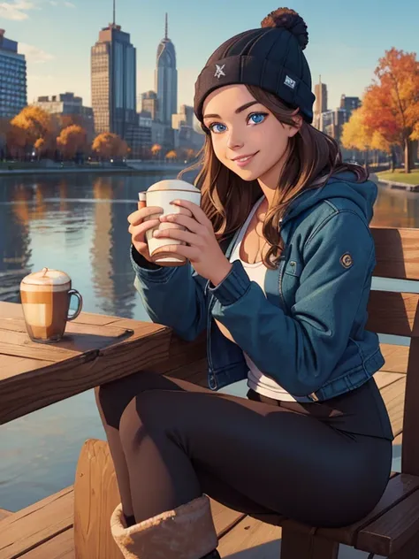 (masterpiece:1.2), best quality, high resolution, unity 8k wallpaper, (illustration:0.8), (beautiful detailed eyes:1.6), extremely detailed face, perfect lighting, extremely detailed CG, (perfect hands, perfect anatomy), 1girl, solo, long wavy brown hair, ...