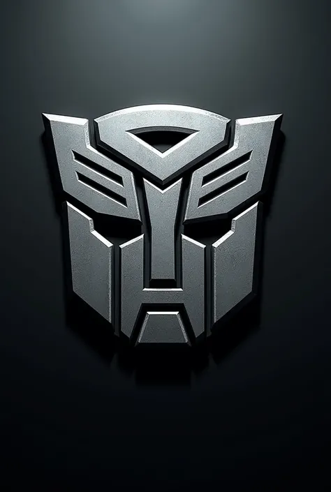 Create silver Autobot symbol image